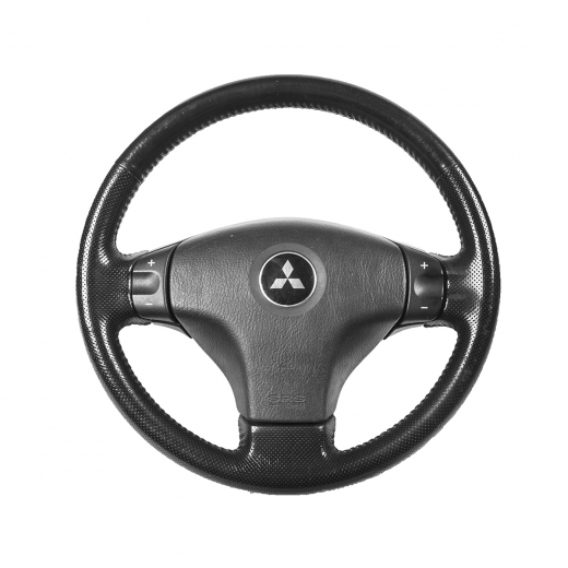 Руль Mitsubishi Lancer '01-'10/ Airtrek '01-'05/ Lancer Cedia '00-'03 Airbag (кнопки кпп) Контрактный