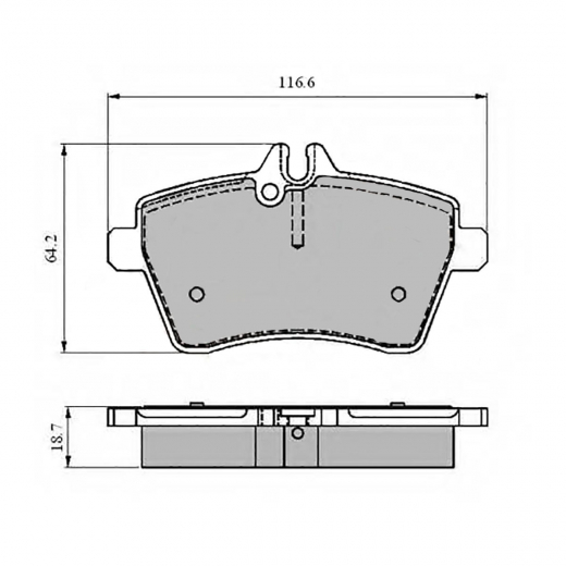 Колодки тормозные передние контрактные PN-0489 дисковые