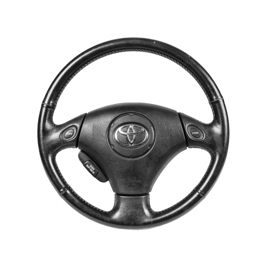 Руль Toyota Estima '03-'06/ Ipsum '01-'03/ Noah/ Voxy '04-'07 (кожа/ кнопки кпп) Контрактный