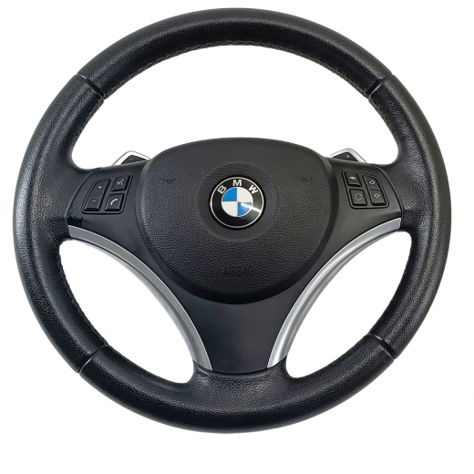 Руль BMW X1 '09-'12 Airbag (3 луча, кожа, кнопки кпп) Контрактный