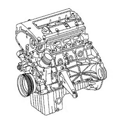 Двигатель контрактный Mercedes-Benz 2,0L 111.955