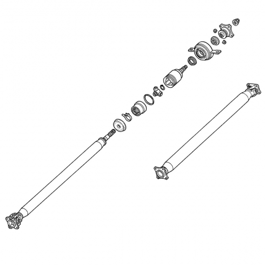 Карданный вал Honda Odyssey '94-'99 (F22B) задний контрактный
