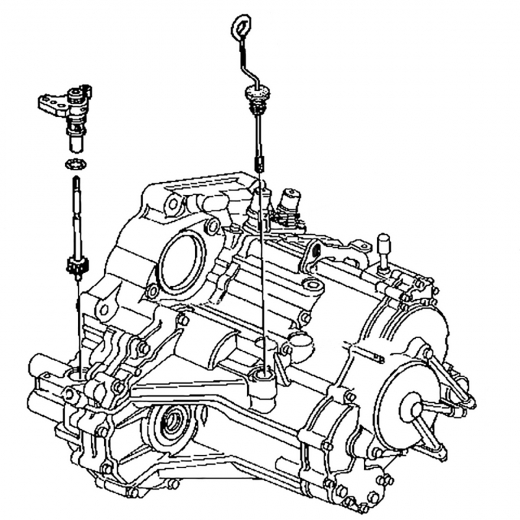 АКПП A24A для Honda Civic '91-'96 с ДВС (D16A) контрактная ( 4 ступ. 2WD)