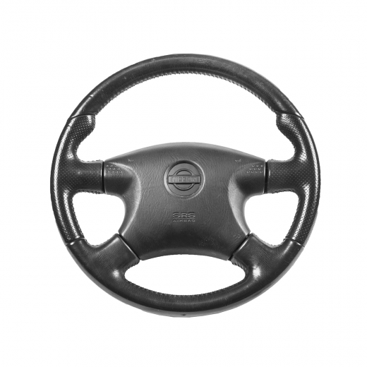 Руль Nissan X-Trail '00-'03 Airbag (4 луча, кожа) Контрактный 