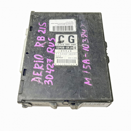 Компьютер двигателя Suzuki Aerio '01-'07 (M15A) 2WD AT контрактный 33920-59J81