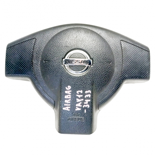 Подушка безопасности в руль Nissan AD/ Expert/ NV150 '06-'19/ Bluebird Sylphy '05-'12/ Note '05-'12/ Tiida/ Latio '04-'12 Контрактный