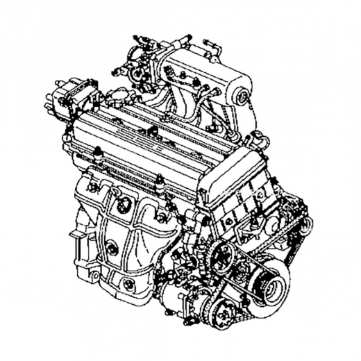 Двигатель контрактный Honda 2,0L B20B турбо-кит, свап-комплект