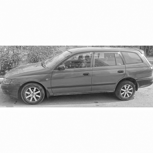 Стекло боковое в кузов Toyota Caldina '92-'02 заднее левое контрактное