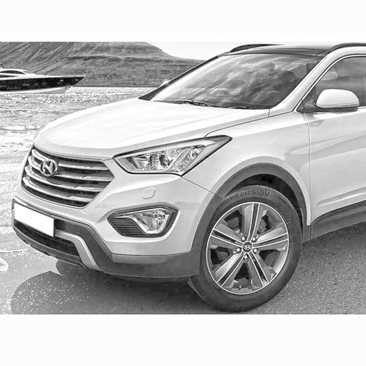 Крыло переднее Hyundai Santa Fe '12-'18 левое API (Тайвань)