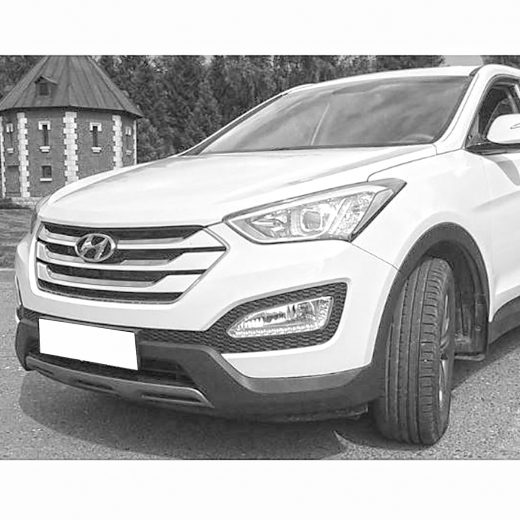 Бампер передний Hyundai Santa Fe '12-'15 верхняя часть JORDEN 