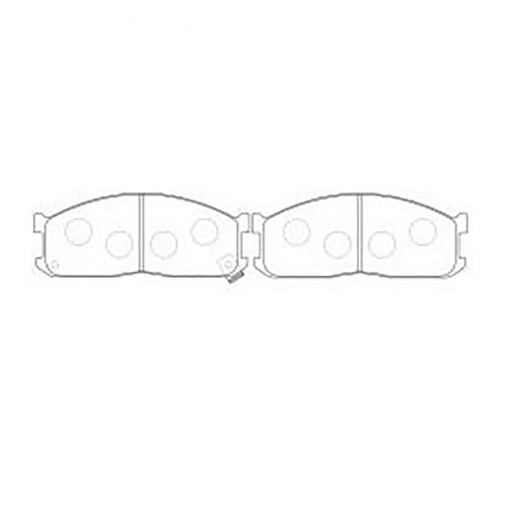 Колодки тормозные передние контрактные PN5211 дисковые