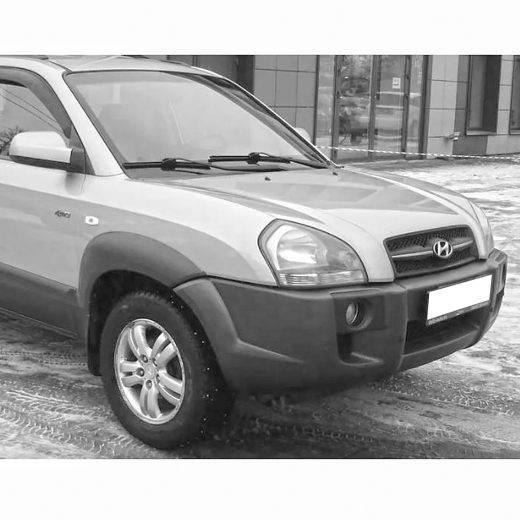 Бампер передний Hyundai Tucson '04-'10 под уширитель Китай SUV