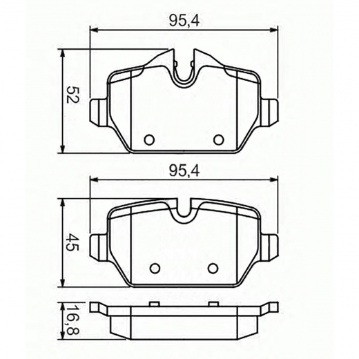 Колодки тормозные задние Just Drive JBP0354 дисковые