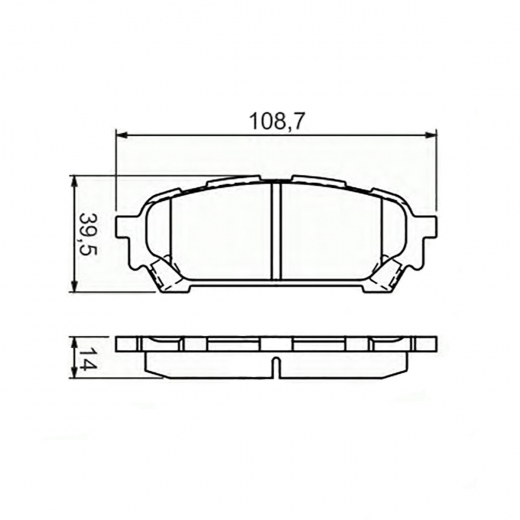 Колодки тормозные задние Kashiyama D7059H дисковые