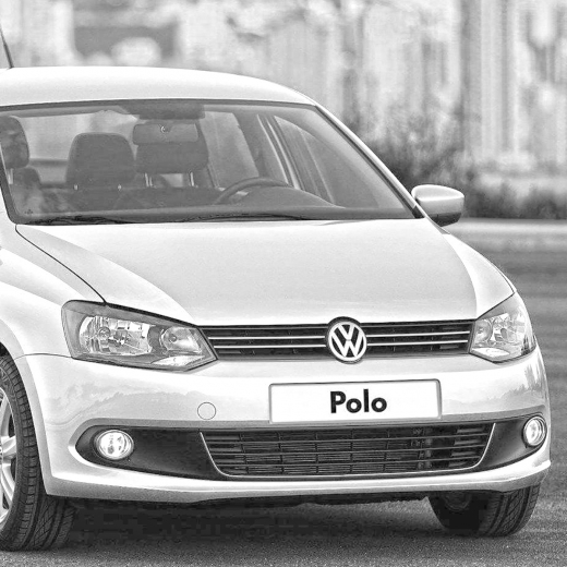 Бампер передний Volkswagen Polo '09-'15 нижняя часть (Китай) Sedan