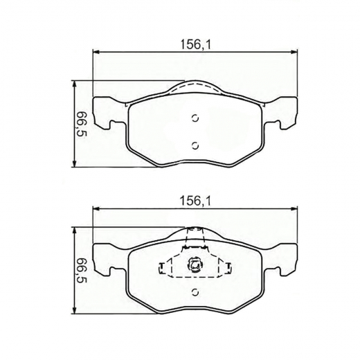 Колодки тормозные передние Just Drive JBP0081 дисковые