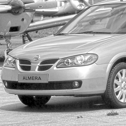 Решетка радиатора Nissan Almera '02-'06 правая API (Тайвань)
