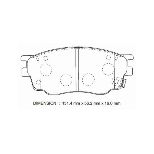 Колодки тормозные передние FIT FP5156 дисковые