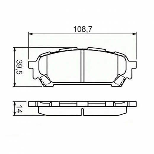 Колодки тормозные задние NIBK PN7801 дисковые