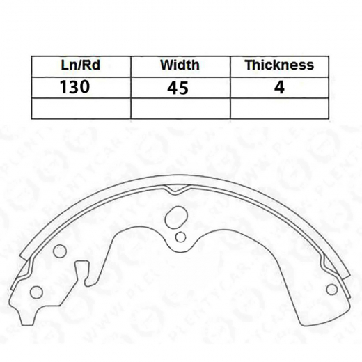 Колодки тормозные задние контрактные FN-11907 барабанные