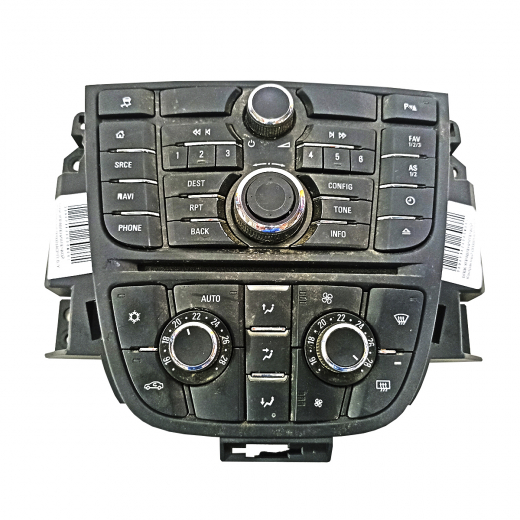 Блок управления печкой Opel Astra J '09-'15/ Meriva '10-'20  Контрактный