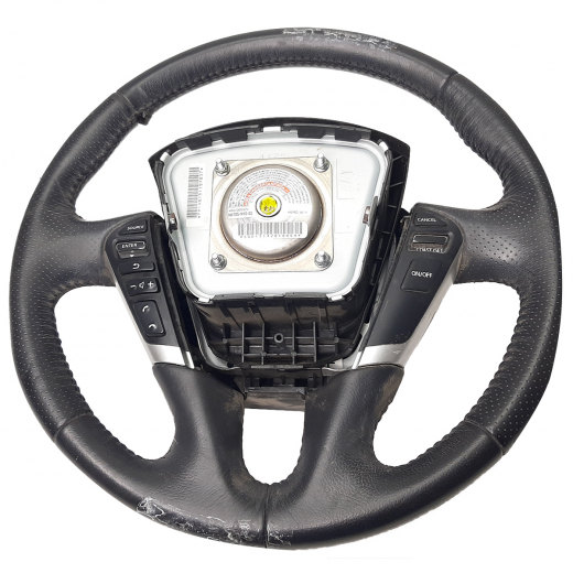 Руль Nissan Murano '08-'16 Airbag с пиропатроном (кожа, кнопки) Контрактный