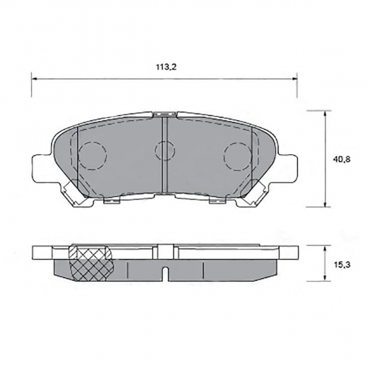 Колодки тормозные задние контрактные PN1848 дисковые