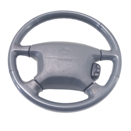 Руль Nissan Maxima/ Cefiro '94-'00 Airbag (кожа,4 луча, кнопки) Контрактный
