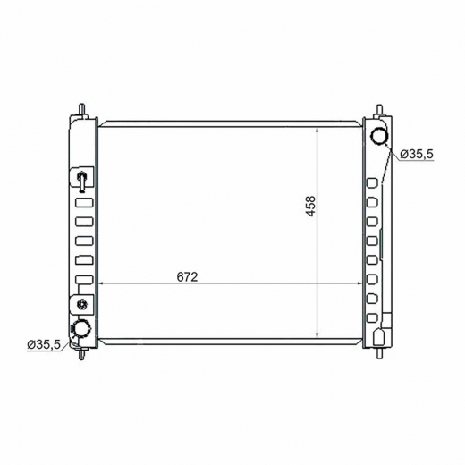 Радиатор охлаждения Nissan Murano '08-'16 (VQ35DE, QR25DE) CVT Panda