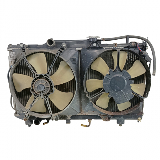 Радиатор охлаждения Toyota Caldina/ Carina / Corona '92-'96 (5E-FE, 5A-FE, 4A-FE, 7A-FE) AT контрактный в сборе