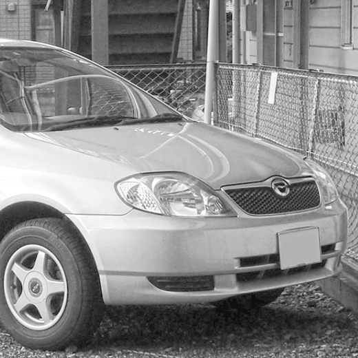 Бампер передний Toyota Corolla (EU-spec) '00-'07/ Corolla '00-'04/ Fielder  '00-'02/ Allex/ Runx '01-'02 12-471 контрактный