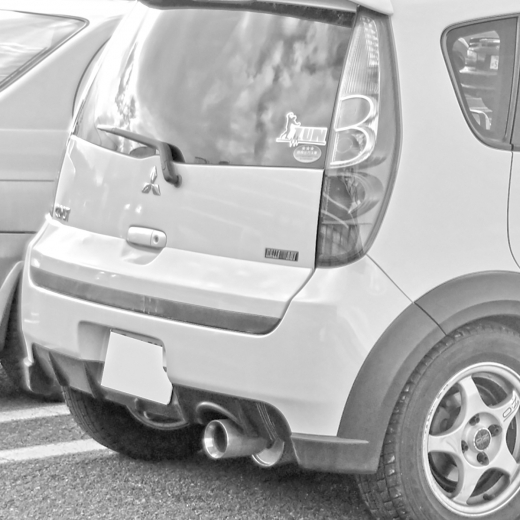 Бампер задний Mitsubishi Colt Ralliart '04-'12 контрактный