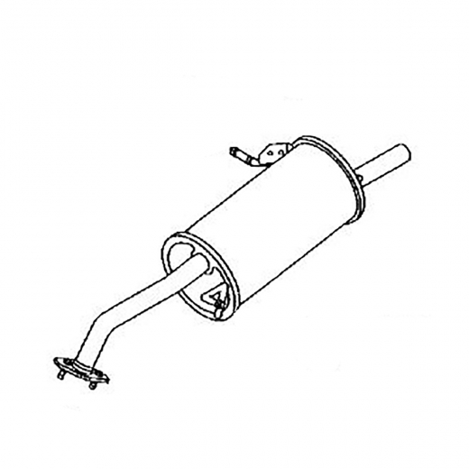 Глушитель Mazda Familia/ 323/ Astina/ Protege '98-'04/ Ford Laser Lidea '98-'01 (B3, ZL, FS, ZM, FP) 2WD  контрактный