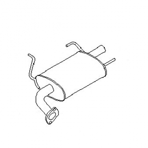 Глушитель Nissan Expert '99-'07 4WD/ Avenir '98-'05 (YD22DD, QG18DE, SR20DE, SR20DET, QR20DE, CD20ET) Контрактный