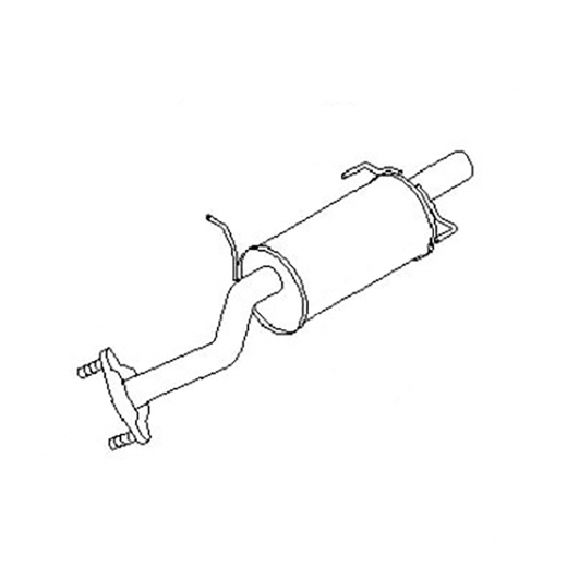 Глушитель Nissan Cube '99-'02 (CGA3DE) 2WD Контрактный