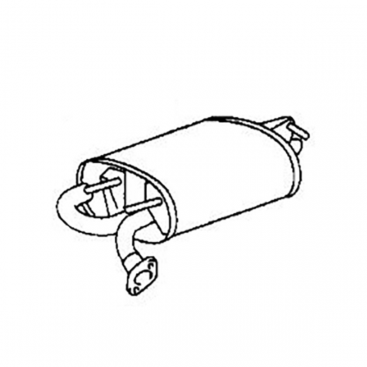 Глушитель Toyota Premio/ Allion '01-'07 (1ZZ-FE) 4WD Контрактный