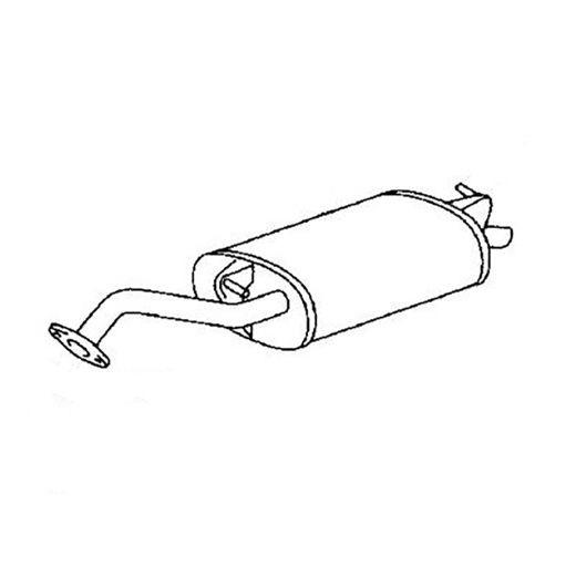 Глушитель Toyota Corolla/ Fielder '00-'06 (2NZ-FE, 1NZ-FE, 3C-E) 2WD Контрактный