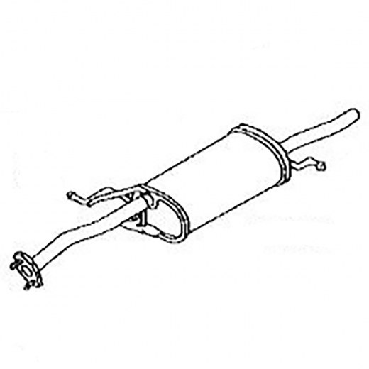 Глушитель Mazda Demio '96-'02 (B3-E, B3-ME, B5-E, B5-ME) Контрактный