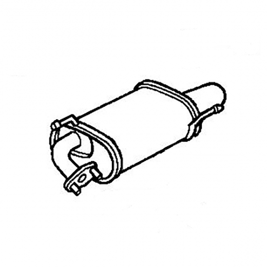 Глушитель Honda Accord/ Torneo '97-'02 (H22A, H23A) (раздвоенный/ правый) Контрактный