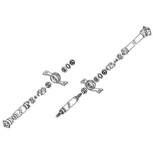 Карданный вал Mazda Familia '98-'04 (FP-DE, FS-ZE) задний контрактный