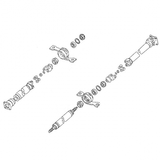Карданный вал Mazda Premacy '99-'05/ Ford Ixion '99-'03 (FP-DE) задний контрактный