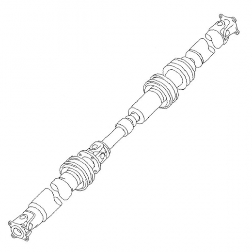 Карданный вал Nissan Primera '95-'01/ Bluebird '96-'01 (SR20DE, SR18DE) задний контрактный