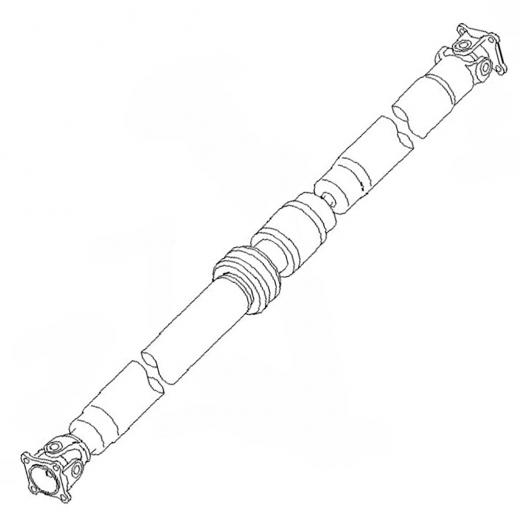 Карданный вал Nissan Wingroad '01-'06/ AD '01-'08/ Mazda Familia Van '01-'08 (QG18DE) 4WD задний контрактный 