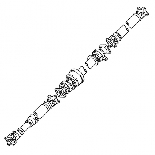 Карданный вал Toyota Raum '97-'03 (5E-FE) задний контрактный