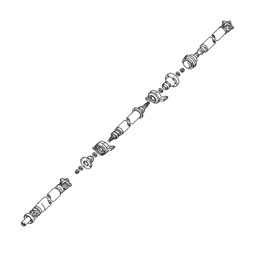 Карданный вал Toyota Camry Gracia '96-'01/ Qualis '97-'02 (5S-FE, 2MZ-FE) задний контрактный