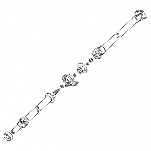 Карданный вал Lexus IS/ Toyota Altezza '98-'05 (1G-FE) AT 2WD задний контрактный