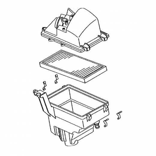 Корпус воздушного фильтра Mazda Axela '03-'09/ Premacy '05-'10 (LF-DE, LF-VE, L3-VE, LF-VD) 2wd контрактный