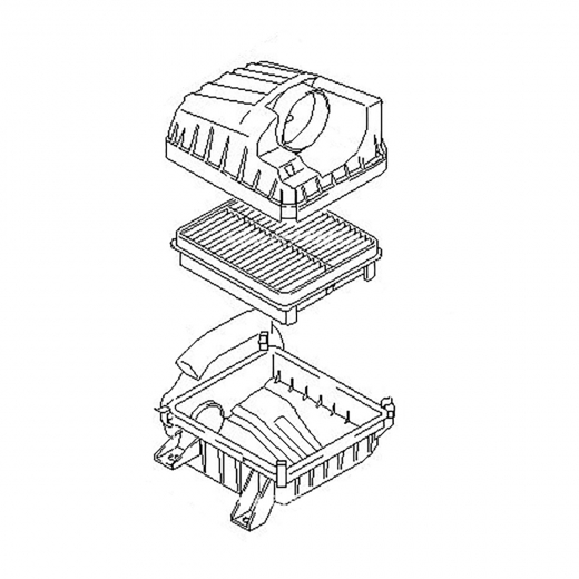 Корпус воздушного фильтра Suzuki Grand Escudo/ Vitara '00-'03 (H27A) контрактный