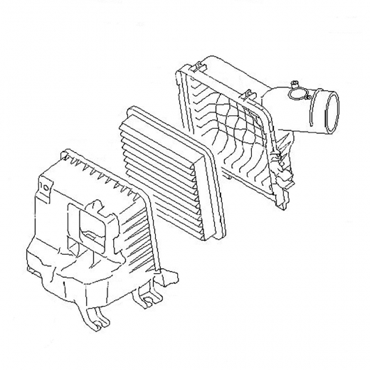 Корпус воздушного фильтра Subaru Impreza '08-'11/ Legacy '03-'09 (EJ203, EJ204, EJ20C, EJ253, EZ30D, EJ202, EJ252) контрактный