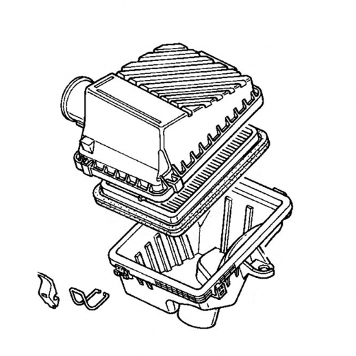 Корпус воздушного фильтра Honda Ascot/ Rafaga '93-'97 (G20A, G25A) контрактный